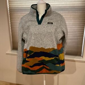 Like New Fleece Lined Heavy Sweater Henley